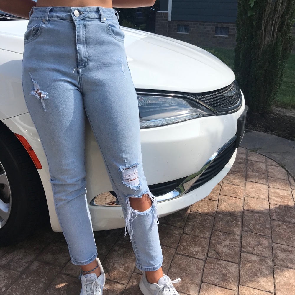 High 90s Light Wash Cotton On Jeans